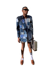 Load image into Gallery viewer, Denim Patchwork Blazer
