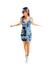 Load image into Gallery viewer, Patchwork Mini Dress
