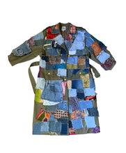 Load image into Gallery viewer, Quilted Patchwork Trench coat
