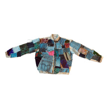 Load image into Gallery viewer, Quilted Patchwork Bomber Jacket
