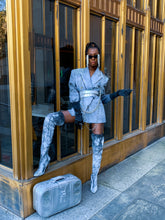 Load image into Gallery viewer, Flashy Metallic Thigh high Boots
