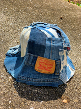Load image into Gallery viewer, Blue Patchwork Bucket Hat
