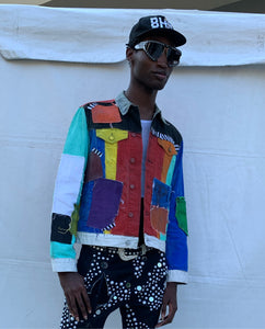 The Hate Make You Great Patchwork Jacket